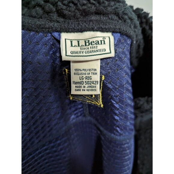 L.L Bean Mountain pile fleece vest size Large - Picture 5 of 6